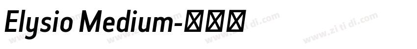 Elysio Medium字体转换